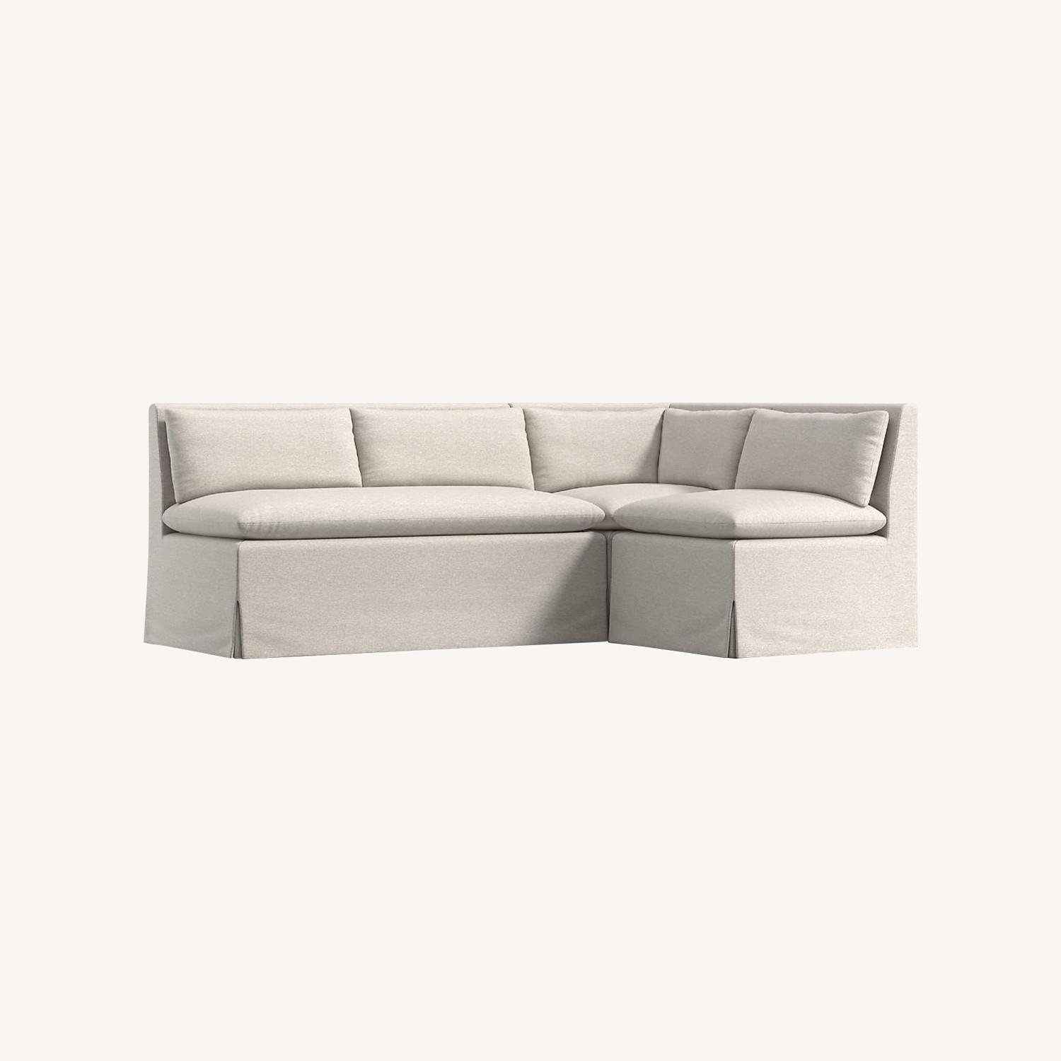 Crate & Barrel Belmar L-shaped dining banquette